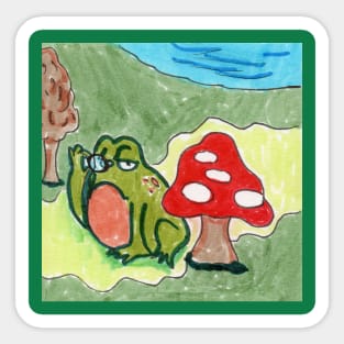 Distinguished Toad Sticker